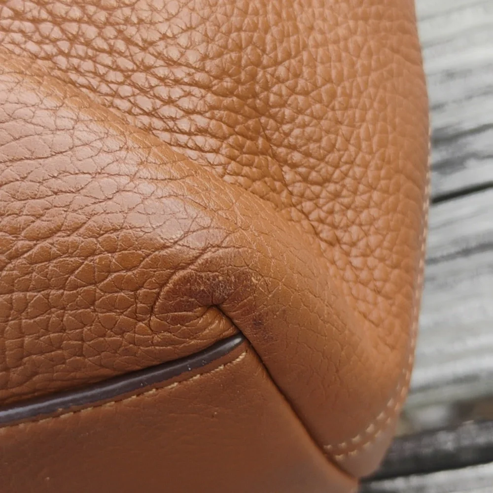 🍍Coach Sophia Tote In Tan/Brown Pebbled Leather - Picture 11 of 16